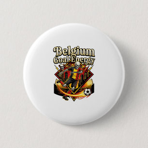 Belgium Goal Energy Skeleton Striker Nations Bold 2 Inch Round Button