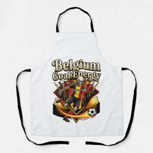 Belgium Goal Energy Skeleton Striker Nations Bold Apron