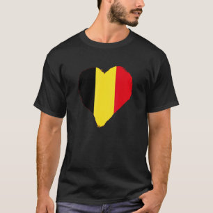 Belgium Heart Belgian Flag Belgique Belgie Belgian T-Shirt