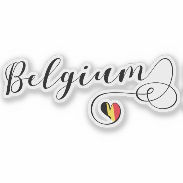 Belgium Heart Flag (Front)