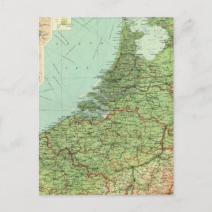 Belgium & Holland Postcard