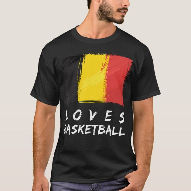 Belgium Loves Basketball T-Shirt (Front)