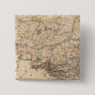 Belgium, Luxembourg 2 Inch Square Button