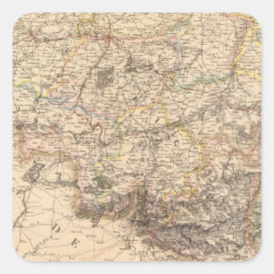 Belgium, Luxembourg Square Sticker