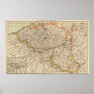 Belgium, Luxemburg Poster