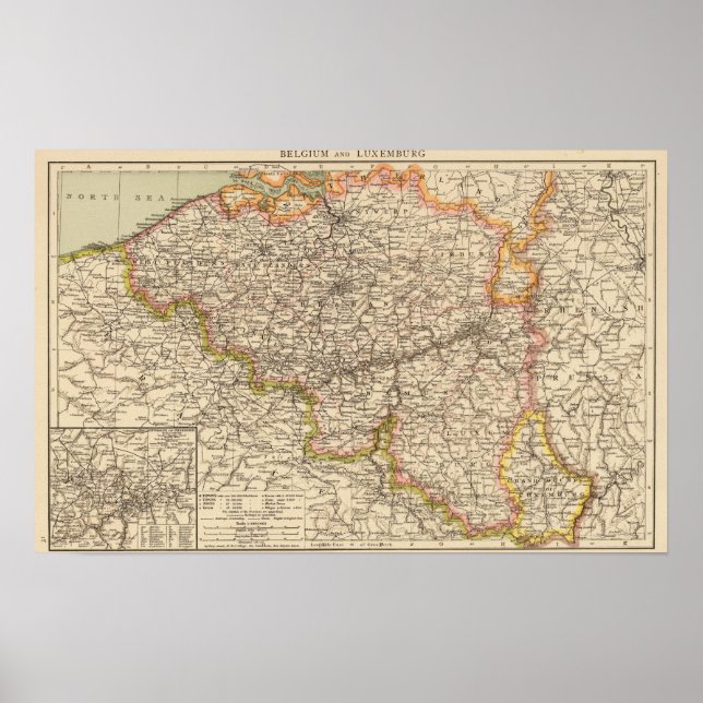 Belgium, Luxemburg Poster (Front)