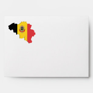 Belgium map envelope
