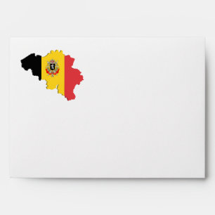 Belgium map envelope