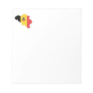 Belgium map notepad