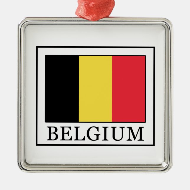 Belgium Metal Ornament (Front)