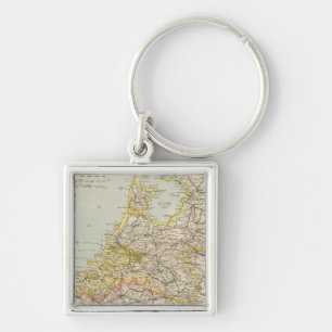 Belgium, Netherlands 2 Keychain