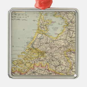 Belgium, Netherlands 2 Metal Ornament
