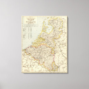 Belgium, Netherlands Canvas Print