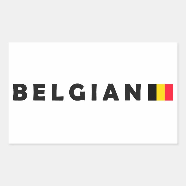 Belgium patriot design sticker (Front)