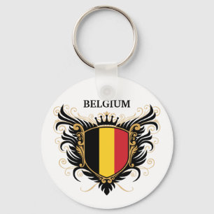 Belgium [personalize] keychain