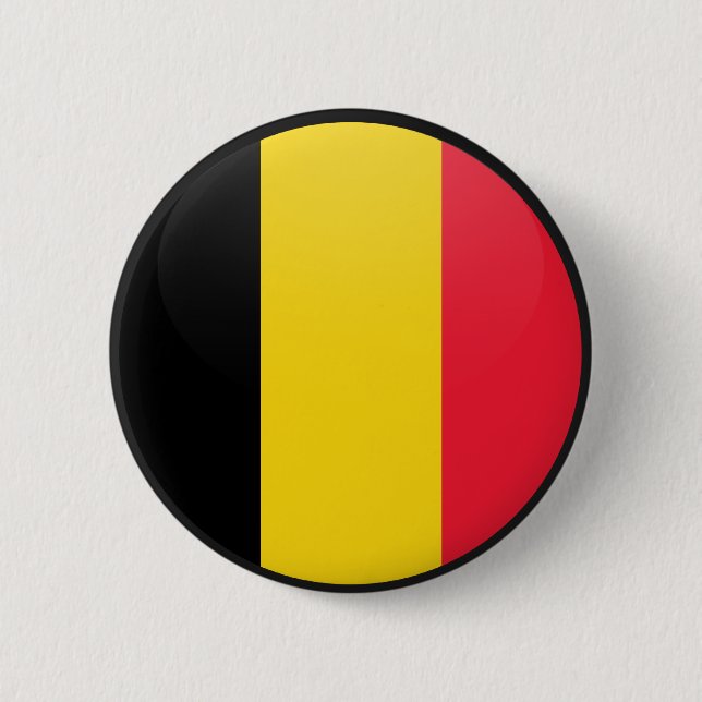 Belgium quality Flag Circle 2 Inch Round Button (Front)