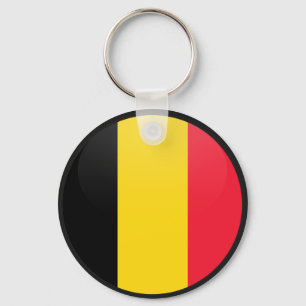 Belgium quality Flag Circle Keychain