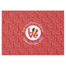 Belgium Red LOVE Flag Personalized 
