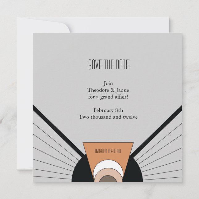 Belgium Save the Date: Suntan Date (Front)