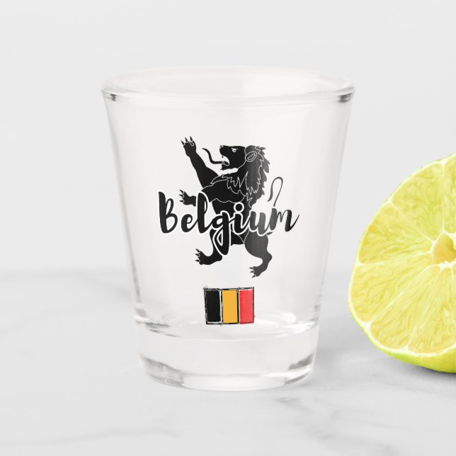 Belgium                                            shot glass (Front)
