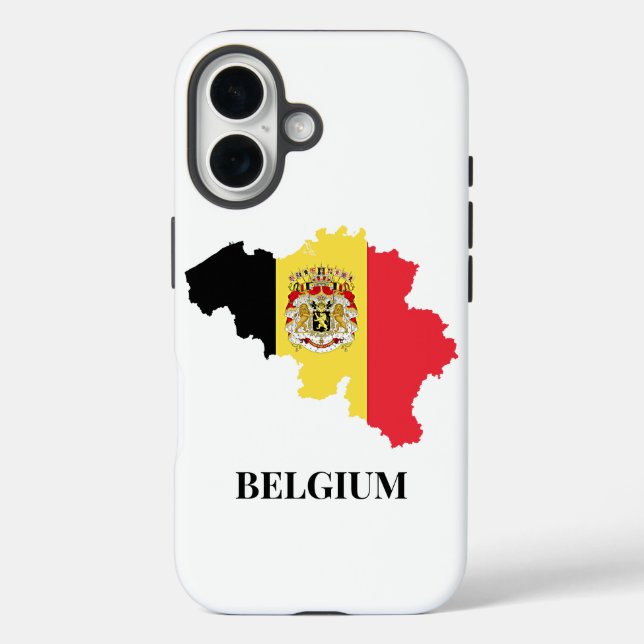 Belgium Silhouette, flag, Case-Mate iPhone Case (Back)