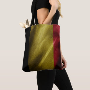 Belgium silk flag tote bag
