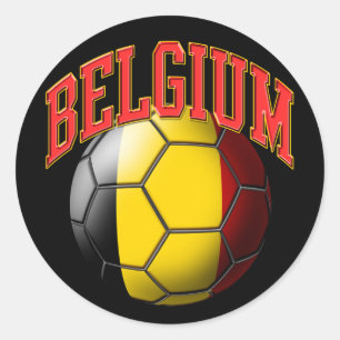 Belgium Soccer Ball Sticker