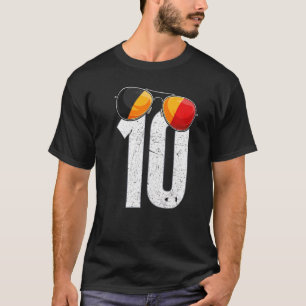 Belgium Soccer Player Number 10 Belgian Flag T-Shirt