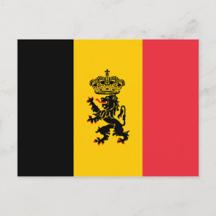 Belgium State Flag Postcard