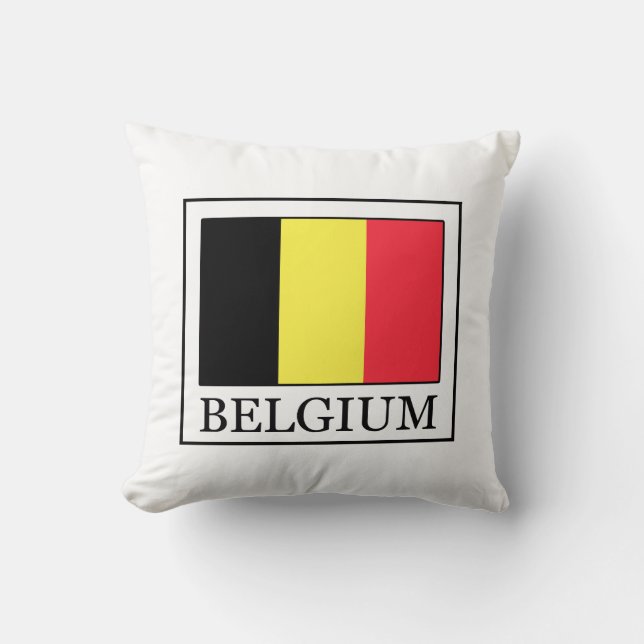 Belgium Throw Pillow (Front)