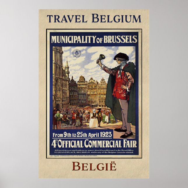 Belgium Travel Poster (1923) (Front)
