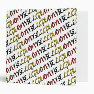 Belgium Typography Country Belgian Flag Colours Binder