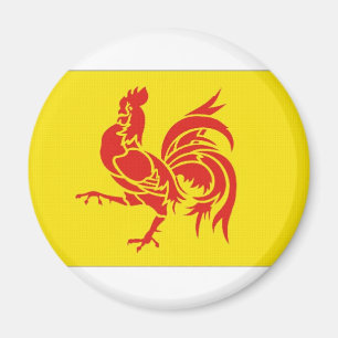 Belgium Walloon Region Flag Magnet