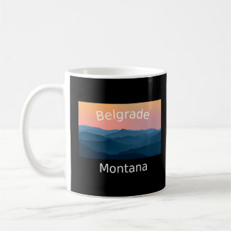 Belgrade Montana Mountain sunset hometown Coffee Mug