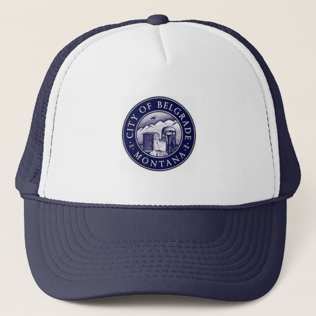 BELGRADE MONTANA TRUCKER HAT (Front)
