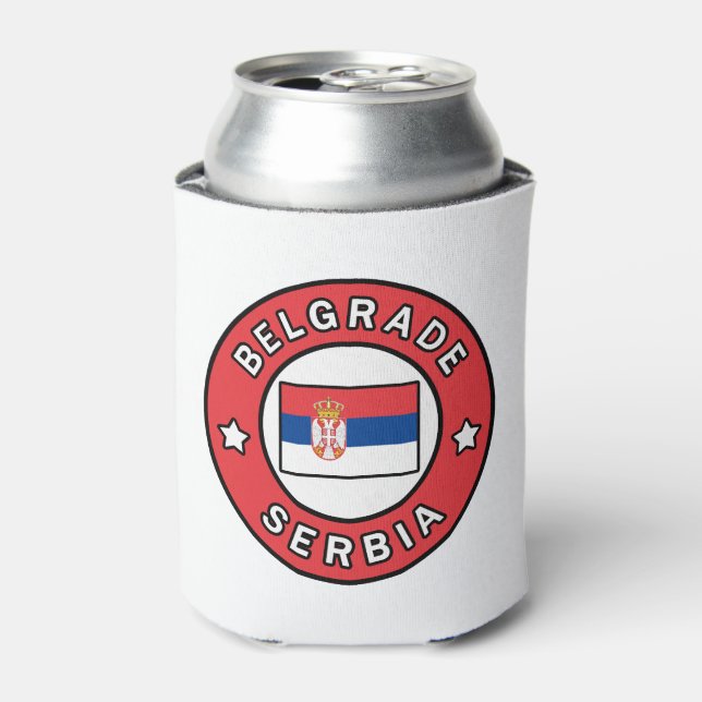 Belgrade Serbia Can Cooler (Can Front)