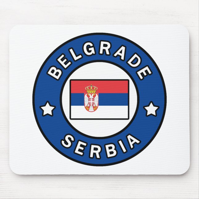 Belgrade Serbia Mouse Pad (Front)