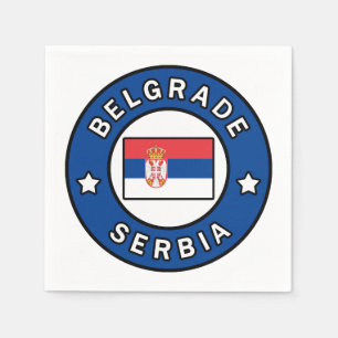 Belgrade Serbia Napkin