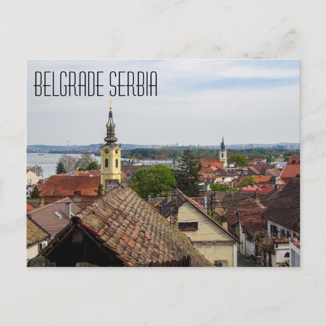 Belgrade Serbia Postcard (Front)