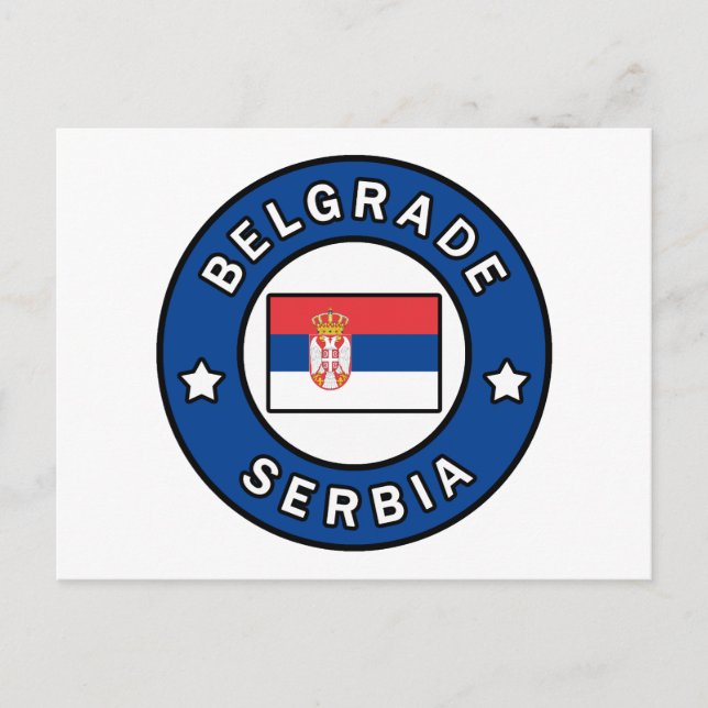 Belgrade Serbia Postcard (Front)