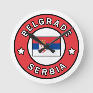 Belgrade Serbia Round Clock