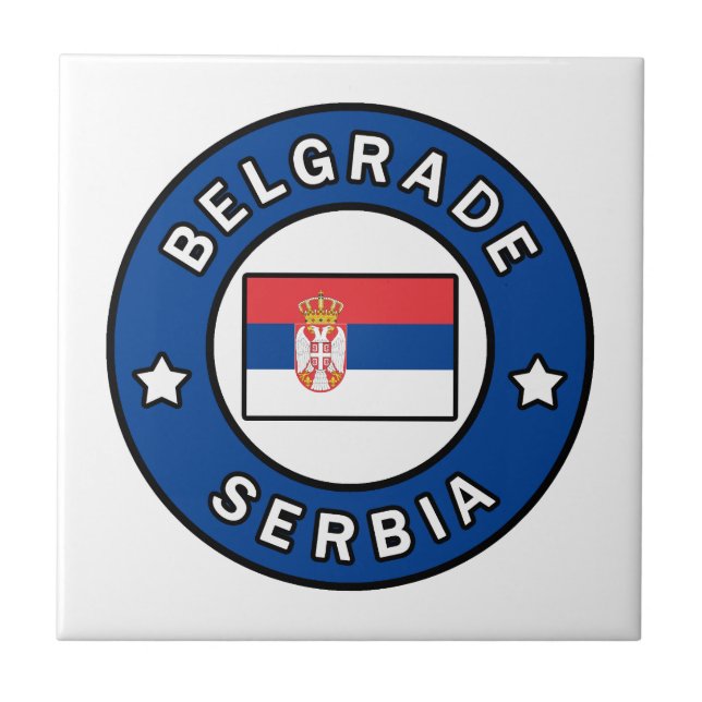 Belgrade Serbia Tile (Front)