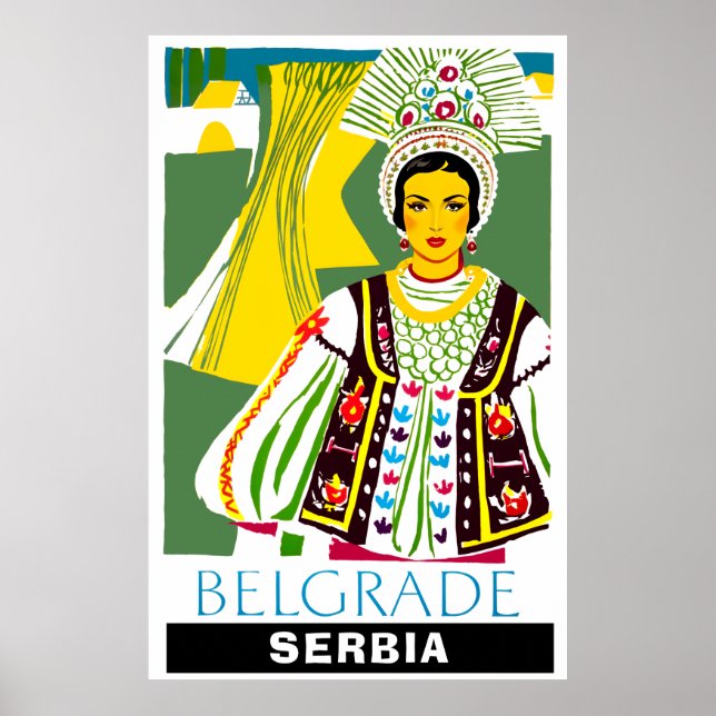 Belgrade, Serbia Travel Poster (Front)