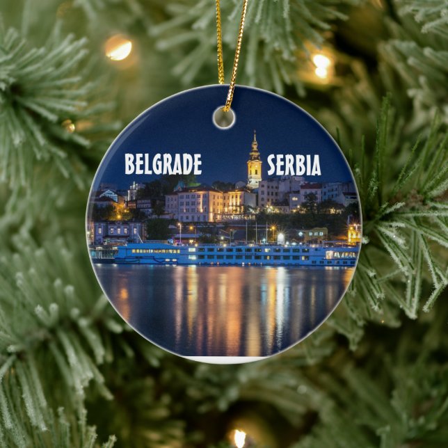 Belgrade Serbie Ornement de Noël Pittoresque (Arbre)