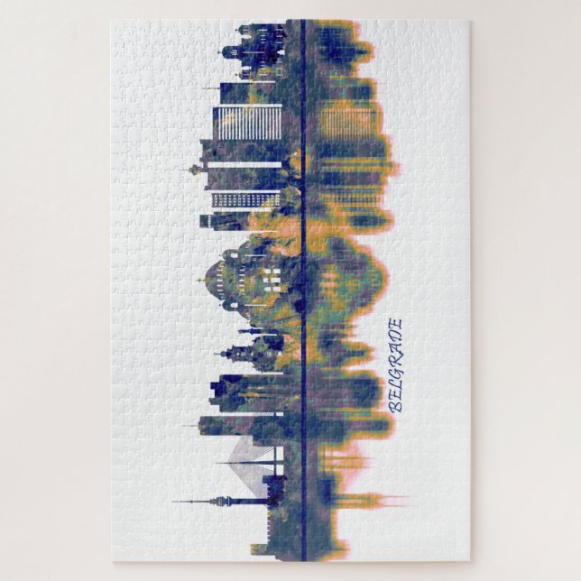 Belgrade Skyline Jigsaw Puzzle (Vertical)