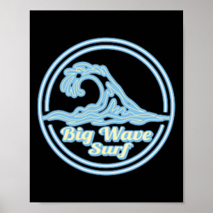 Belharra Big Wave Surf Club, Surfing Graphic Poster
