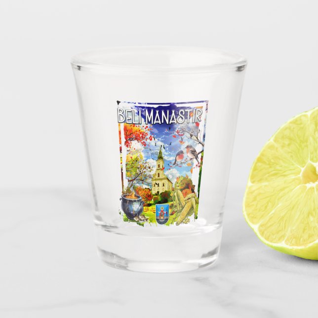 Beli Manastir Shot Glass (Front)