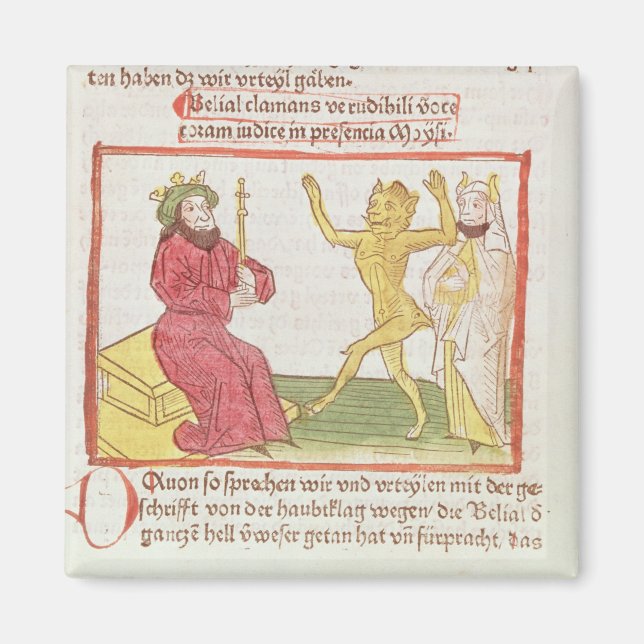 Belial dances before King Solomon Magnet (Front)