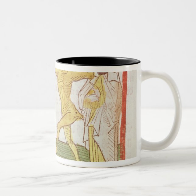 Belial dances before King Solomon Two-Tone Coffee Mug (Right)
