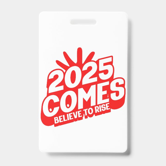 "Belief in Motion: 2025 Series" Badge (Front)